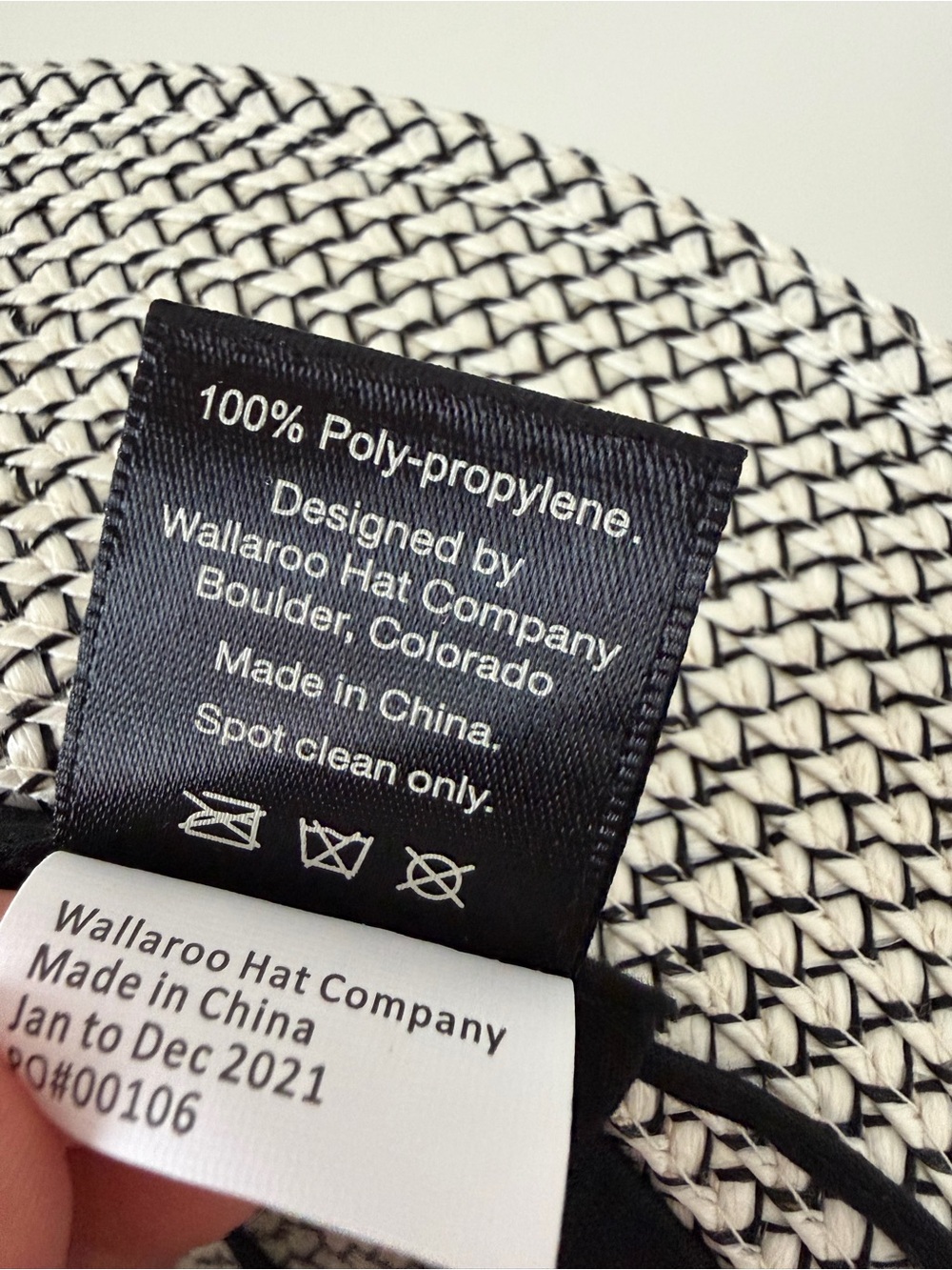 Wallaroo Charlie Wide Brim Fedora Sun Hat Packable Ivory Black Boho Resort Vacay - Picture 5 of 11